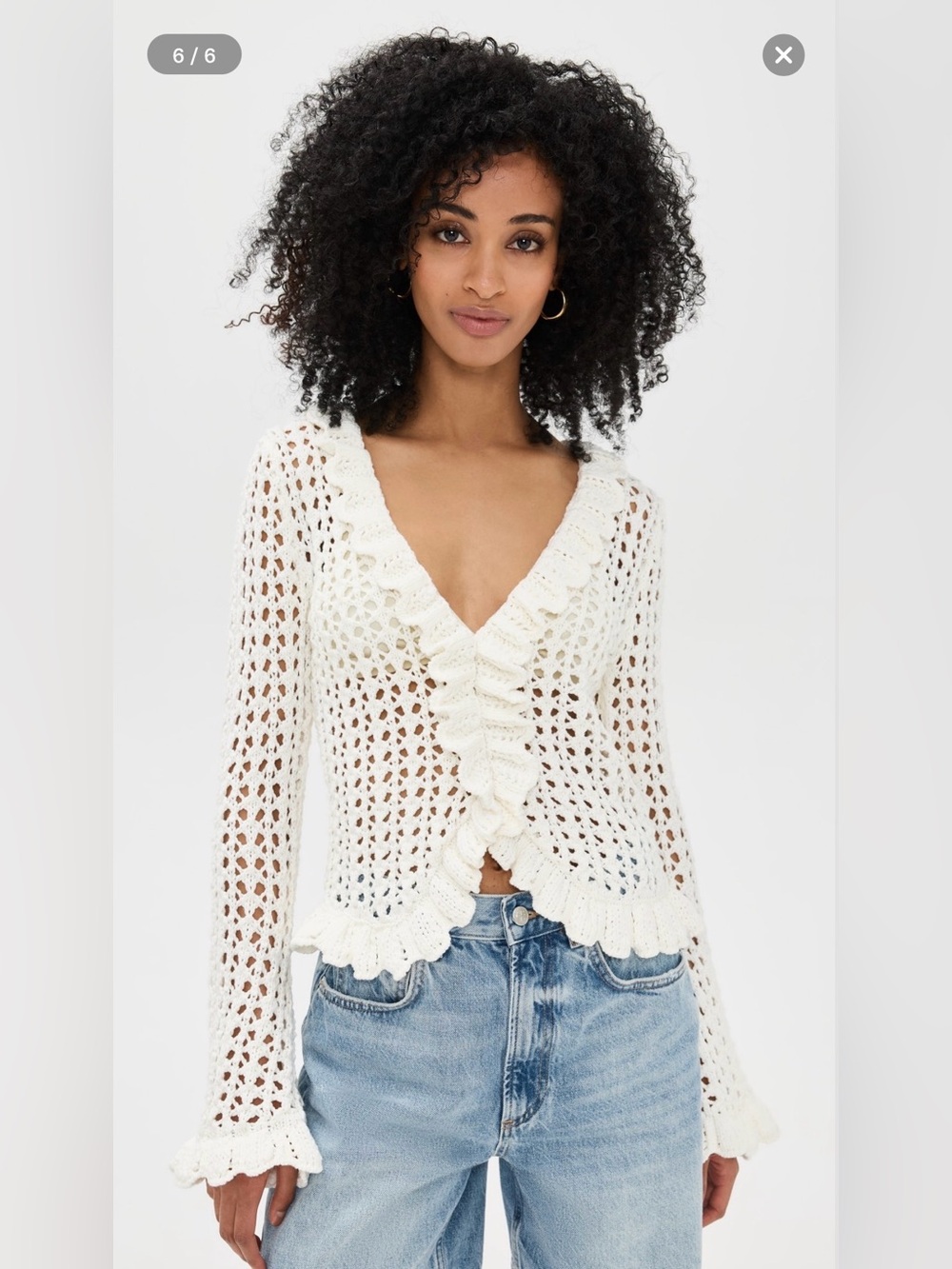 L'agence Solaris Open Stitch Cardigan